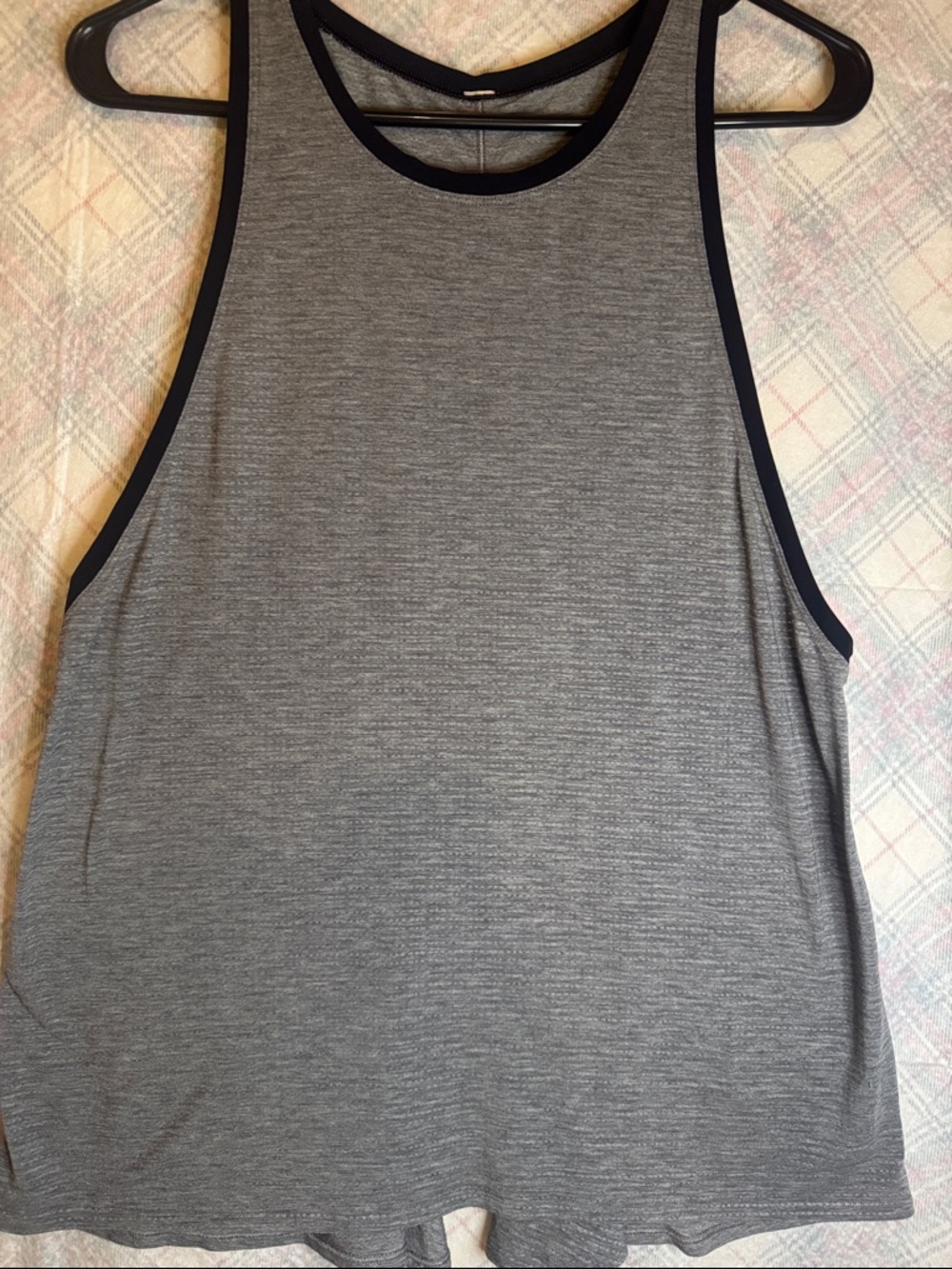 lululemon athletica Grey Tank Top with Black Trim